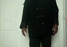 stretching arms like masturbating during workout feels so good