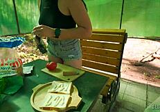 Intense Complete Girlfriend Experience with Camping, Fishing, Cooking, and Outdoor Sex