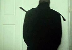 stretching arms like masturbating during workout feels so good