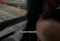 Paolla Hotwife Humiliates Cuckold With Big Black Cock Outdoors