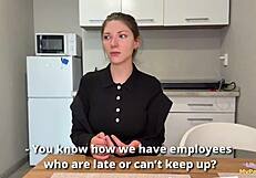 You Want To Keep Your Job Then Take Off Your Knickers And I'll Punish You Hard