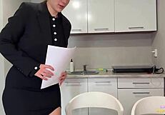 You Want To Keep Your Job Then Take Off Your Knickers And I'll Punish You Hard