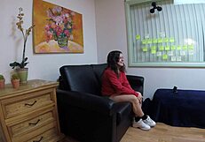 Lala Rose teases with skinny frame before anal play