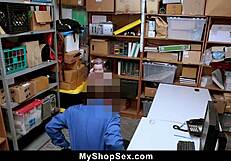 Stealing teen 18+ says, 'I'll give you a blowjob to let me go,' to the officer.