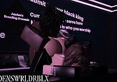 Fucking a Snowbunny Fan on Roblox