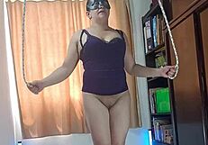 Latina Wife Flashes Naked.