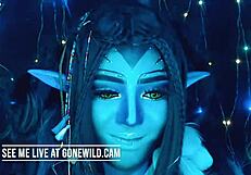 the beautiful webcam whore dances and lives for her avatar persona