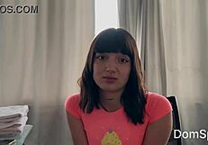 turn cute girl into spanking model