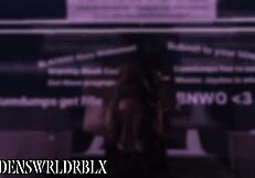 Fucking a Snowbunny Fan on Roblox