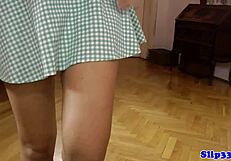 Pov Teen 18+ Sucks Lucky Senior's Hairless Cock in Closeup