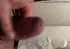 Close up cumshot scene in this video