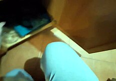 Immigrant hides in the pantry and receives creampie