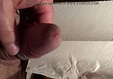 Close up cumshot scene in this video