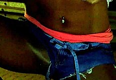 hotpants and shiny pantyhose