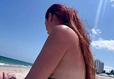 Italian big tits milf artemisia love at the beach in miami long hair fetish hot italian milf smoking