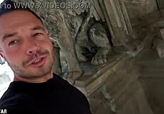 Intense public blowjob in Cologne ends with cum in mouth