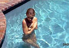 Amazing Blonde Tries Mature Cock!