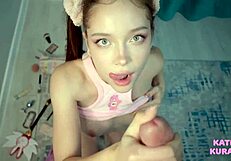 lets keep it a secret with beautiful young cum in mouth