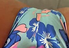 Naughty wife masturbates before work