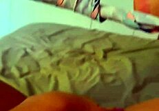 Naughty wife masturbates before work