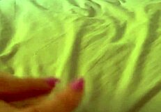 Naughty wife masturbates before work