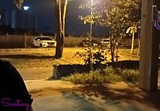 Director's Secretary Sucks Big Black Cock In Square At Dinner