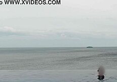 Student at Infinity Pool!