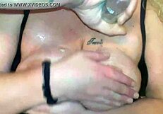 Milf teasing and flashing huge tits 😍