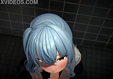What if this 3D anime babe gave a POV blowjob?