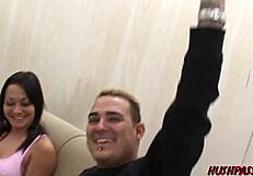 wow, sandra romain's big booty in fishnets gets banged hard