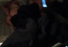 He sneaks into his shy stepdaughter's room, turns on the camera, and fucks her tight pussy.