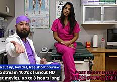 In the clinic, Misty Addams encounters a podiatrist with unusual foot examination techniques