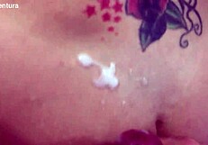 Subtle tease of blonde latina with big ass leading to orgasm.