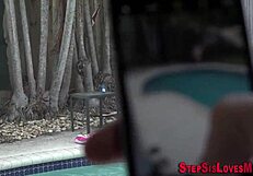 Stepsis Teen 18+ Gets Her Tight Pussy Licked in POV