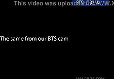 Can you believe Sayuri struggles to fit big Jahmans huge cock in her tight pussy during mambo perv bts 19?