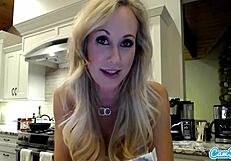 brandi love in lingerie cooking show