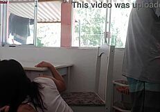 Morning Coffee Turns Wild as Friend Bangs Wife While Husband Washes Dishes