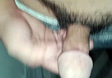 pinoy gives handjob to my hairy cock until creampie