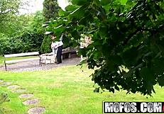 nomi malone in backyard voyeur scene