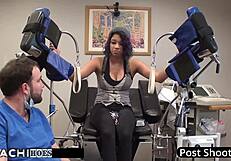 Asian patient spreads ass for hitachi orgasms in florida hospital