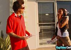 Ebony Porche Carrera Licks Pussy Then Fucks Interracial Cock