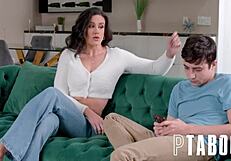 Spanish Penny Barber Coddles Boy Ricky with Big Tits and Ass