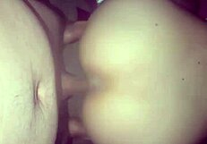 latina brunette gives blowjob to lover after workout