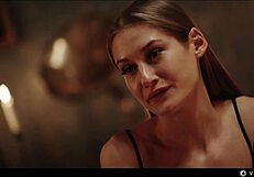 is the nerdy girl ready for vampire seduction by the sexy blonde?