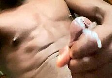 got so horny so i had to stroke it to milk it out