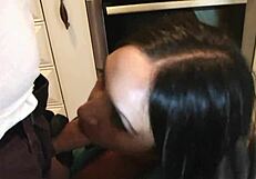 Goth Girl With Huge Tits Sucks Dick In Leather Jacket