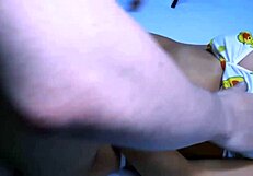 Nervous Latina Teen Orgasms with Stepmom's Boyfriend