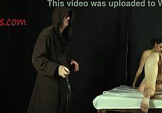 Amazing Brunette Babe Punished On Ass