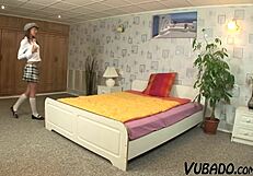 russian step daughter gets a big facial from me