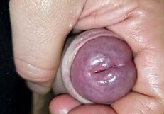 I feel so excited trying prostate massager in my ass for first time with huge cumshot in sexy slip